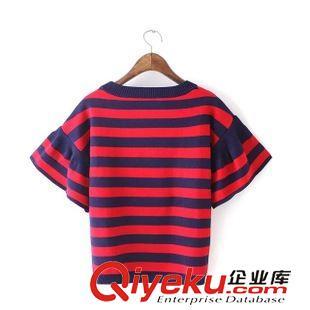 運(yùn)費(fèi)專區(qū) 工廠直銷 女裝針織衫寬松條紋荷葉袖冰絲七分袖套頭毛衫 216圖片|運(yùn)費(fèi)專區(qū) 工廠直銷 女裝針織衫寬松條紋荷葉袖冰絲七分袖套頭毛衫 216產(chǎn)品圖片由昆山市玉山鎮(zhèn)伊曼達(dá)服飾商行公司生產(chǎn)提供-